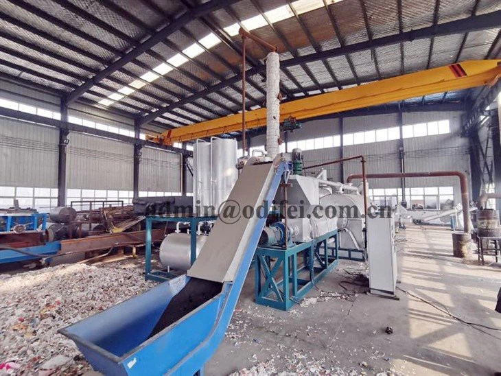 continuous plastic recycling machine